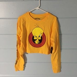 yellow tweetie bird looney tunes t-shirt